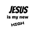Jesus Is My New High Kiss-Cut Sticker | Christian Faith Vinyl Decal