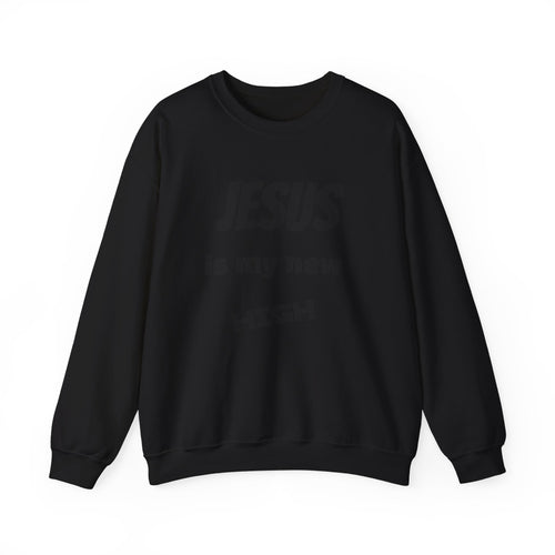 Jesus Is My New High Crewneck Sweatshirt | Christian Recovery Apparel