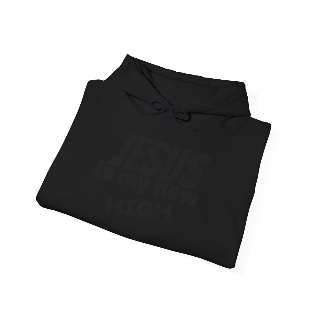 Jesus Is My New High Hoodie | Christian Faith Pullover | Sober Gear