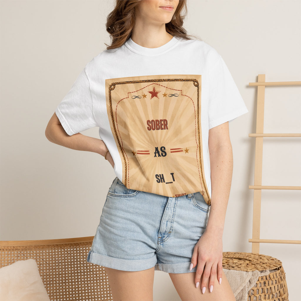 Sober As Sh_t Vintage Poster T-Shirt
