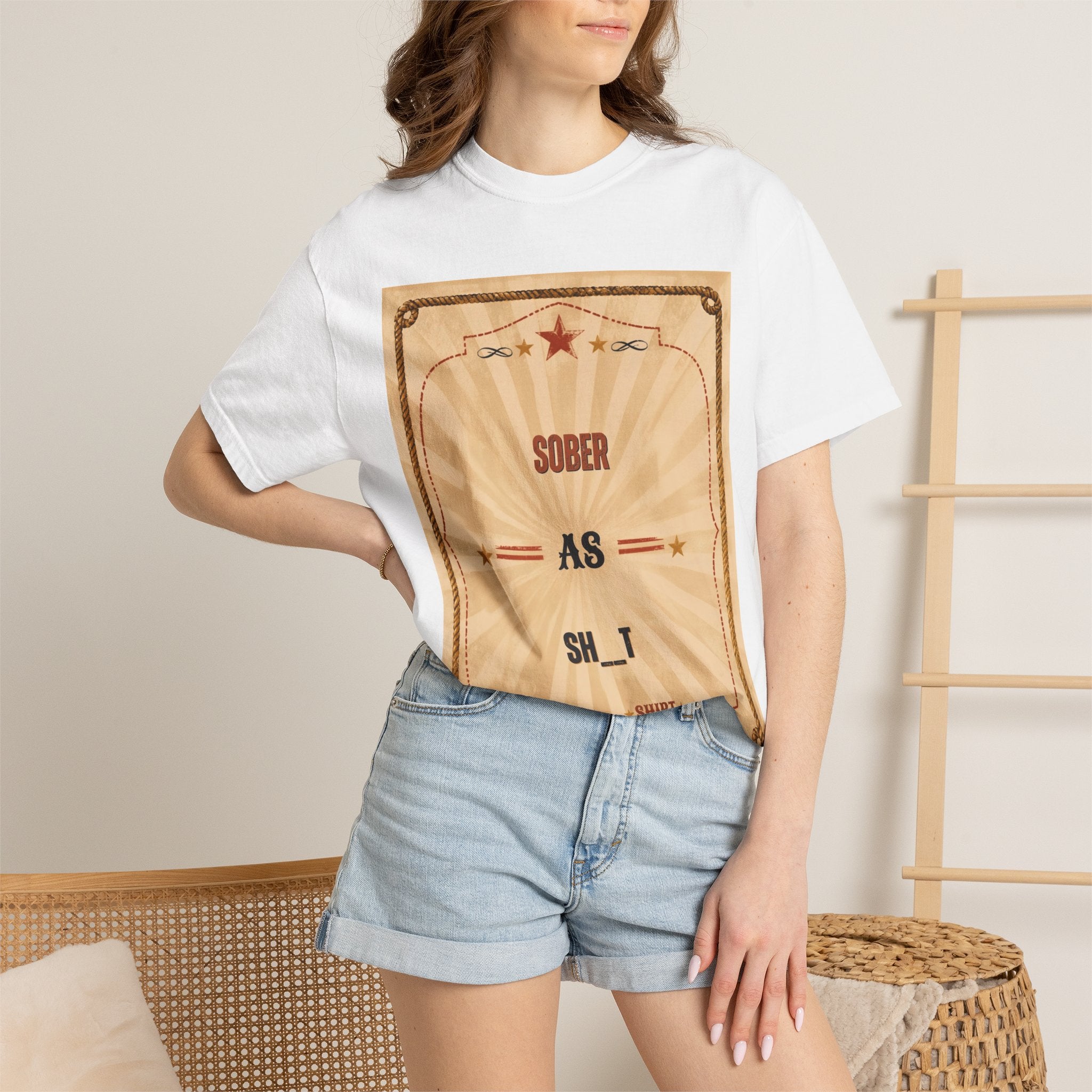 Sober As Sh_t Vintage Poster T-Shirt