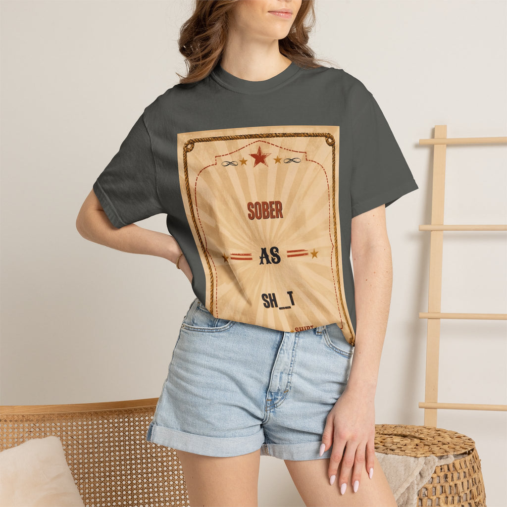 Sober As Sh_t Vintage Poster T-Shirt