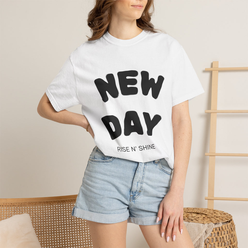 New Day Garment-Dyed T-Shirt | Sobriety Apparel | Sober Gear