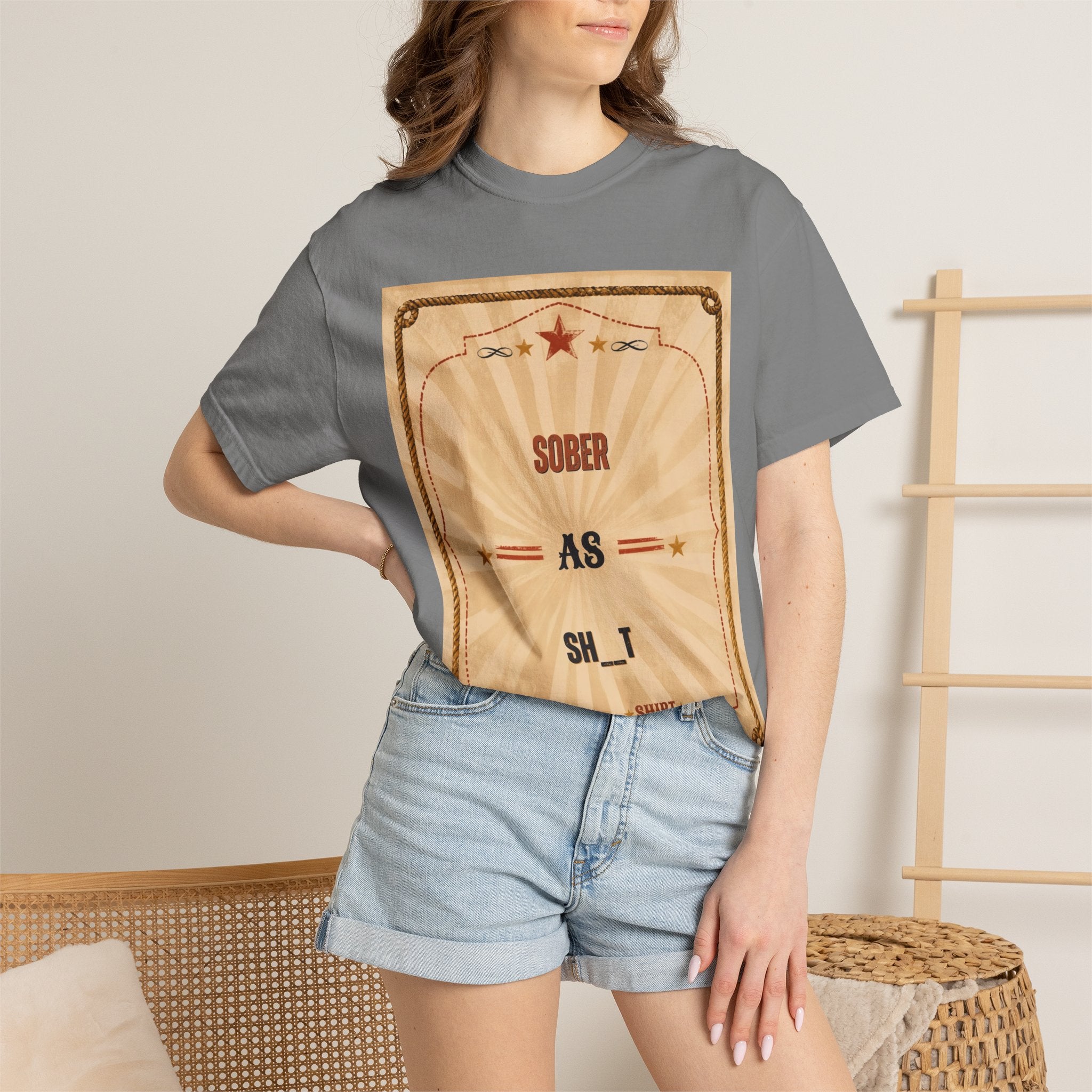 Sober As Sh_t Vintage Poster T-Shirt