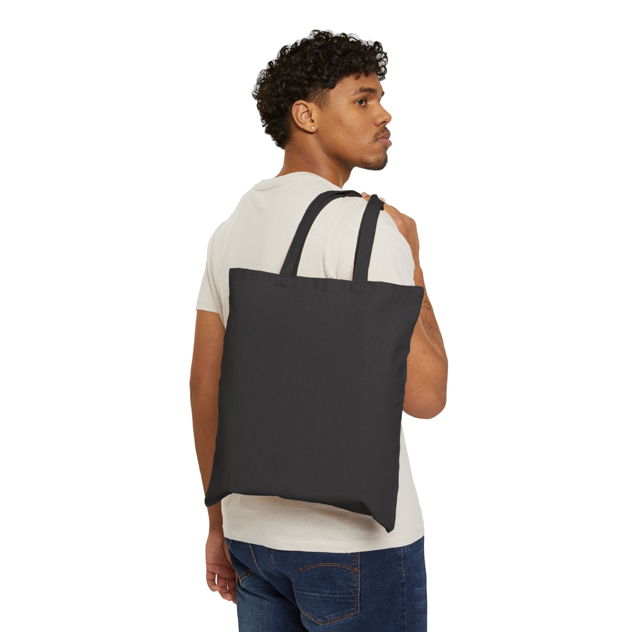 Jesus Is My New High Canvas Tote Bag | Christian Sobriety Accessory