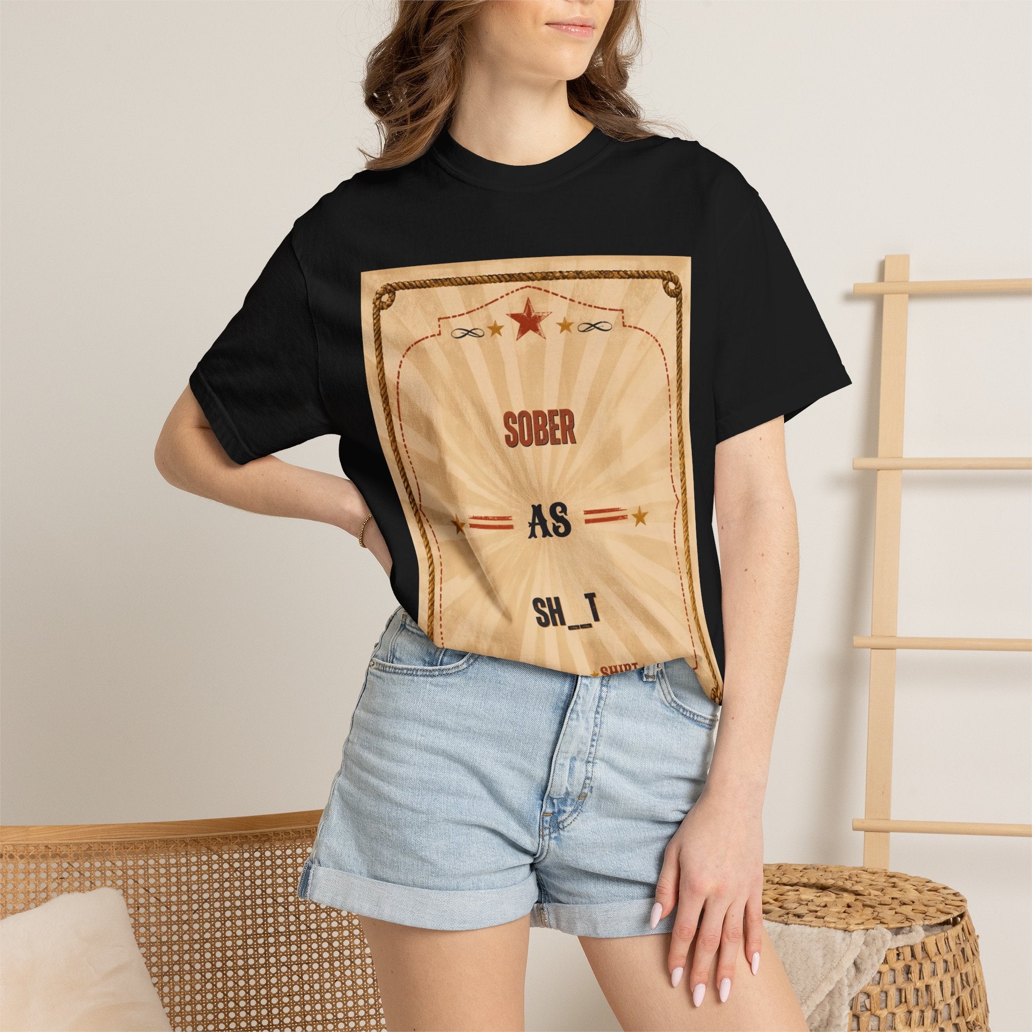 Sober As Sh_t Vintage Poster T-Shirt